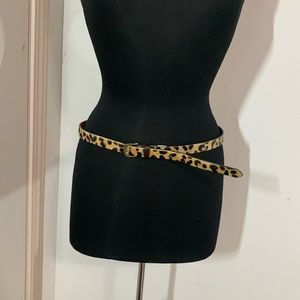 GAP Women’s Cowhide Belt Leopard size M